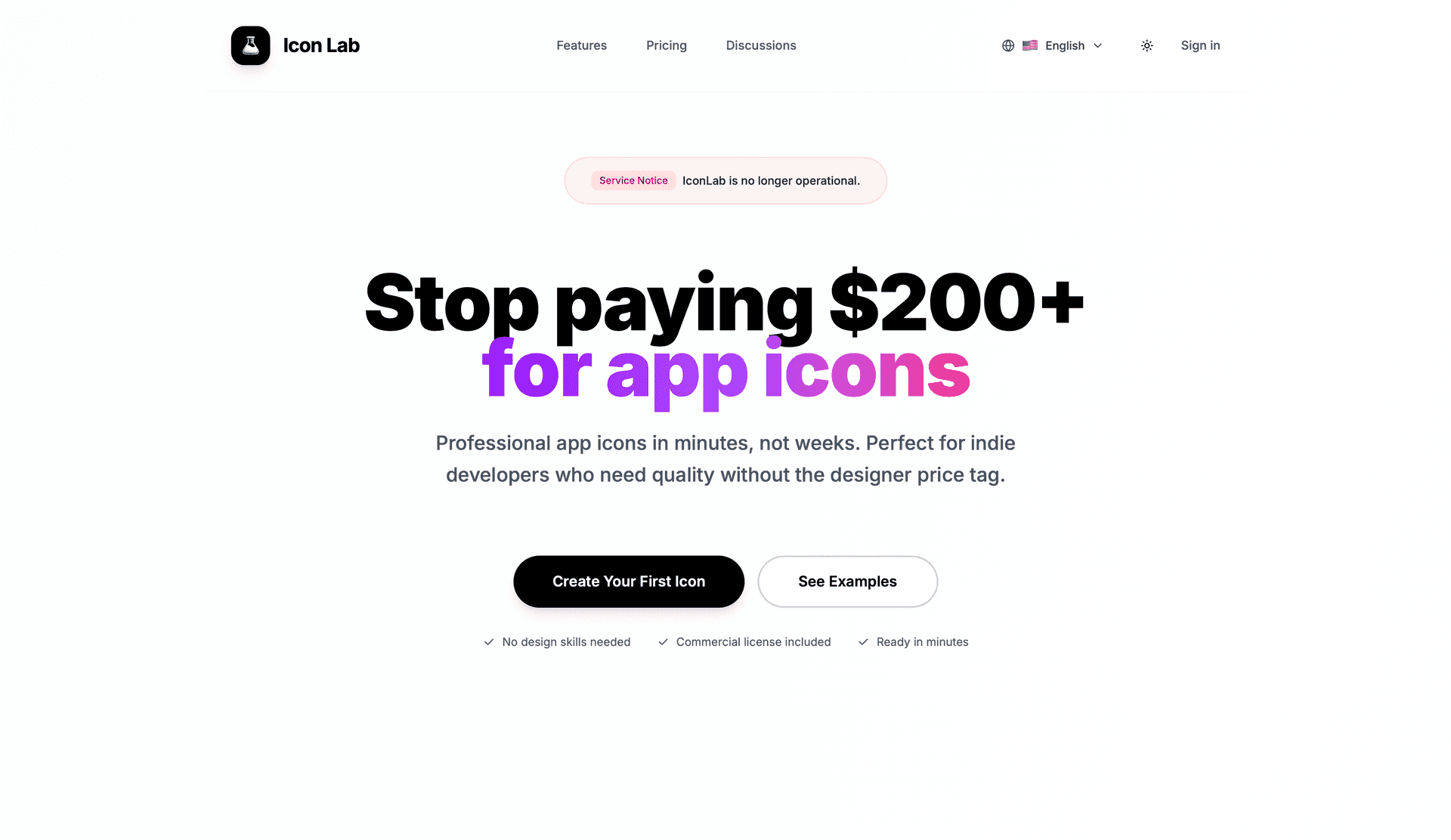 Screenshot of IconLab UI